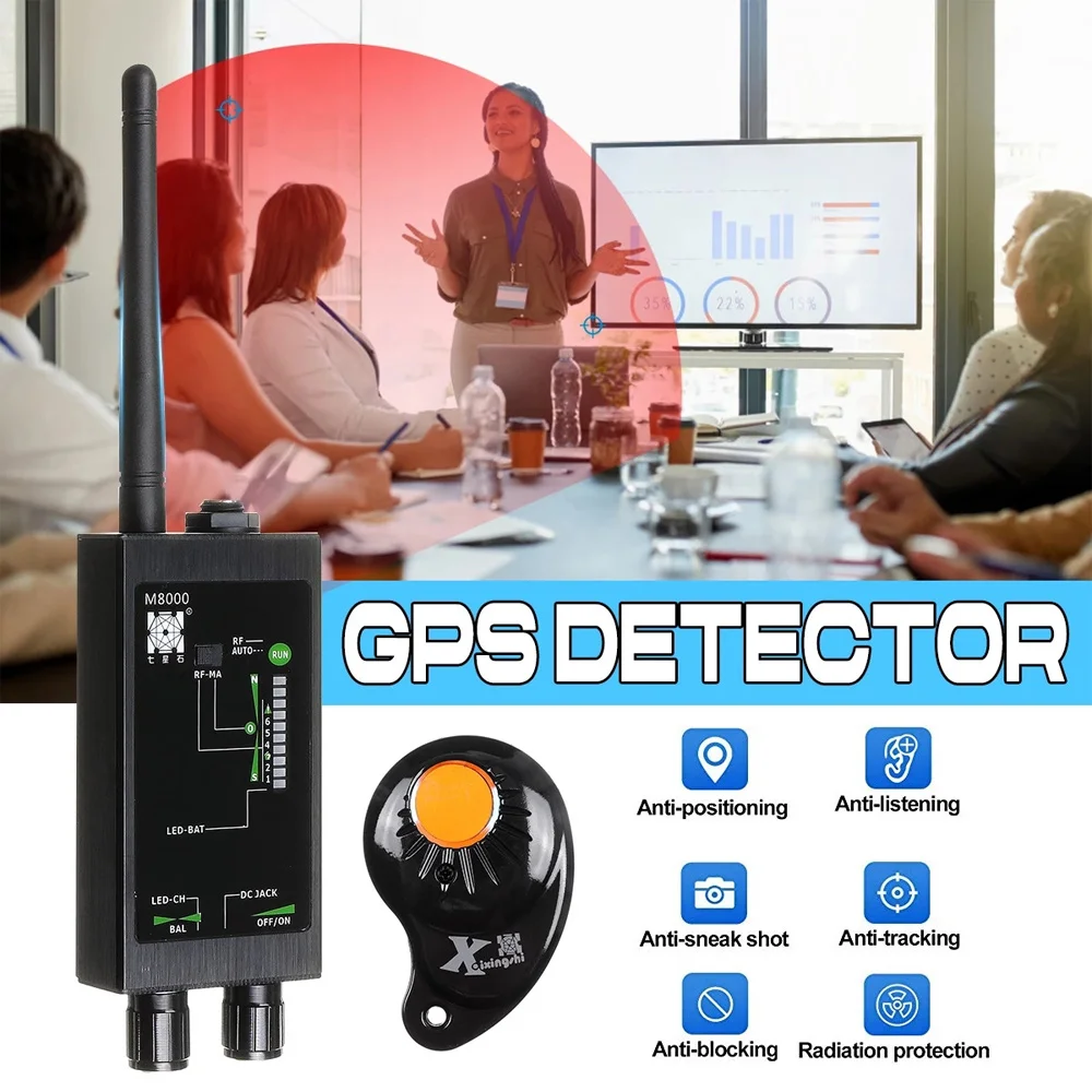 M8000 Anti Location Camera Eavesdropping Positioning Monitor Detection Scanner Wireless Signal GPS Detector Listener Locator