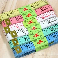 2pcs random color soft tape measuressewing tailor body scale plastic soft ruler gauging tools 1 5m aa7544