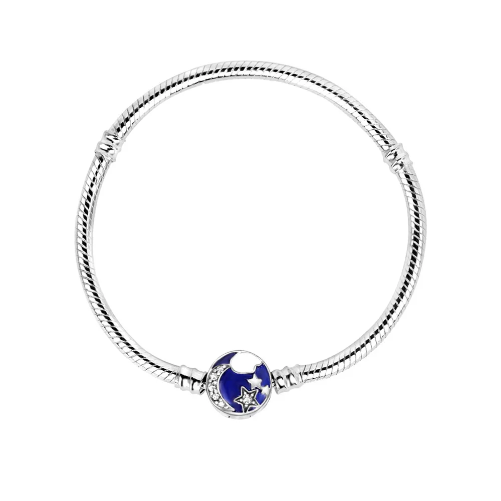 Браслет MYBEBOA из стерлингового серебра 925 пробы с застежкой-бабочкой Т-образным