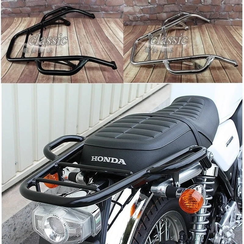 

Задняя багажная стойка с пассажирским захватом для Honda CB1100 EX RS 2014 2015 2016 2017 2018 2019 2020 2021 14-21, черный хром