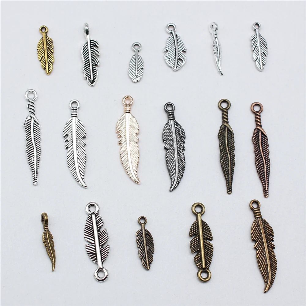 Making Findings Handmade Jewelry Small Feather Charms For Je