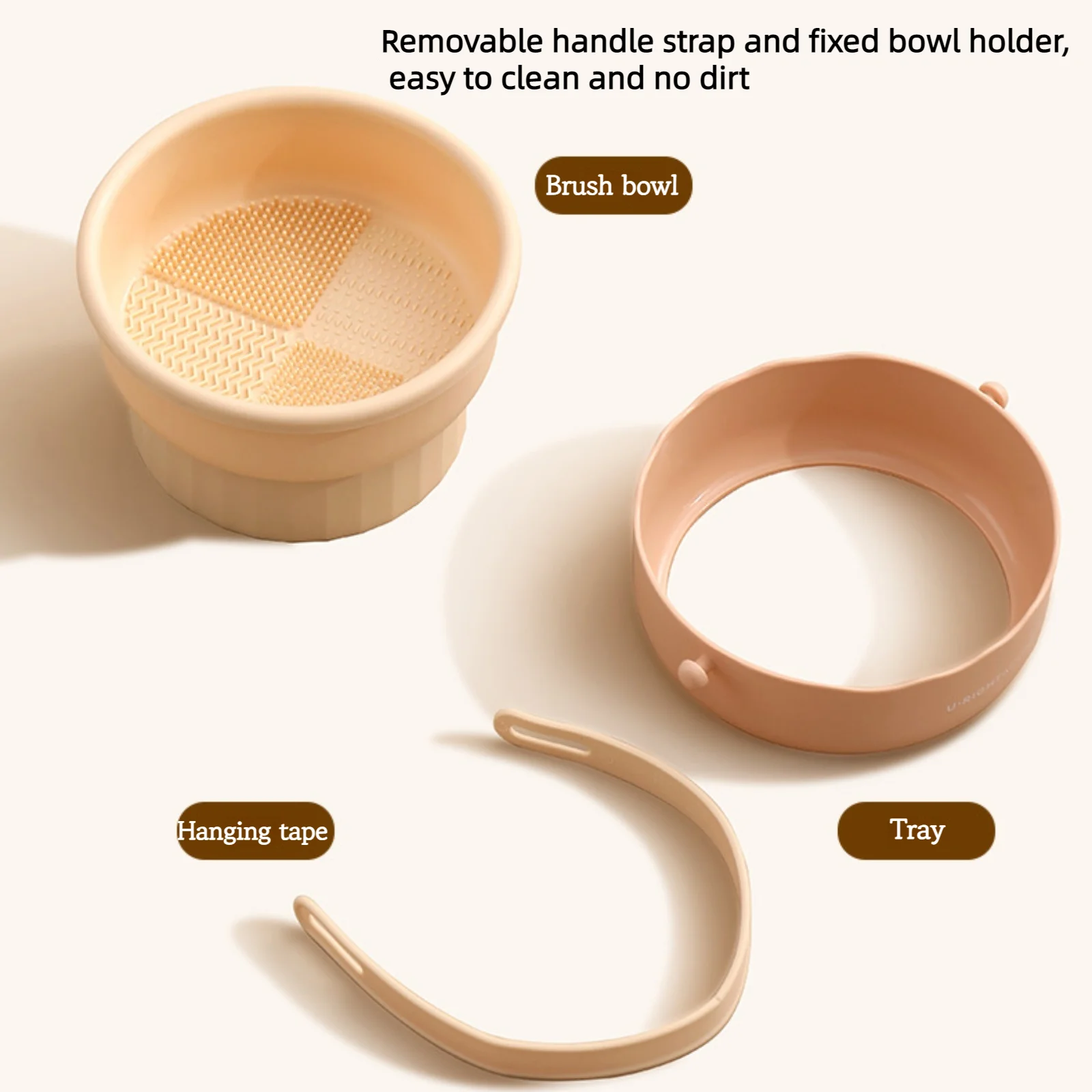 Силиконовый Очиститель И Поднос Для Кистей Макияжа 3-в-1