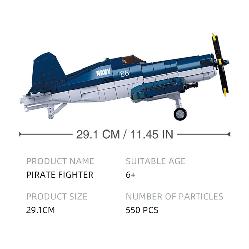 M38-B1109 Набор Строительных Блоков 550 Шт. Военные Модели Самолетов И Солдат Времен