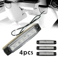 4pcs high quality marine grade 12 24v large waterproof cool white 6000k led courtesy lights truck atv boat tractor accessories