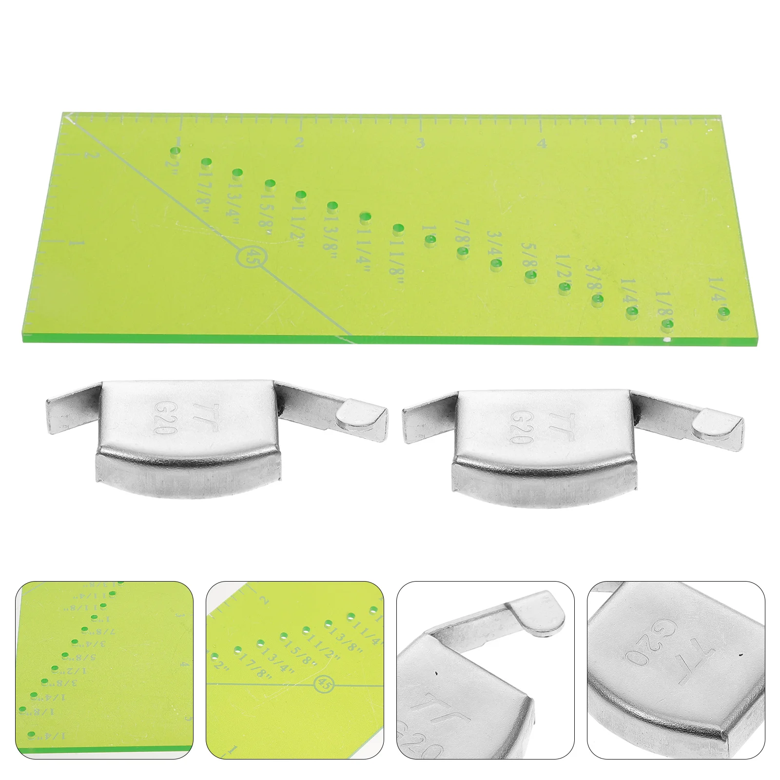 

Ruler Seam Guide Sewing Allowance Sew Machine Presser Quilting Gauge Hot Foot Rulers Ironing Attachments Perforatedtransparent