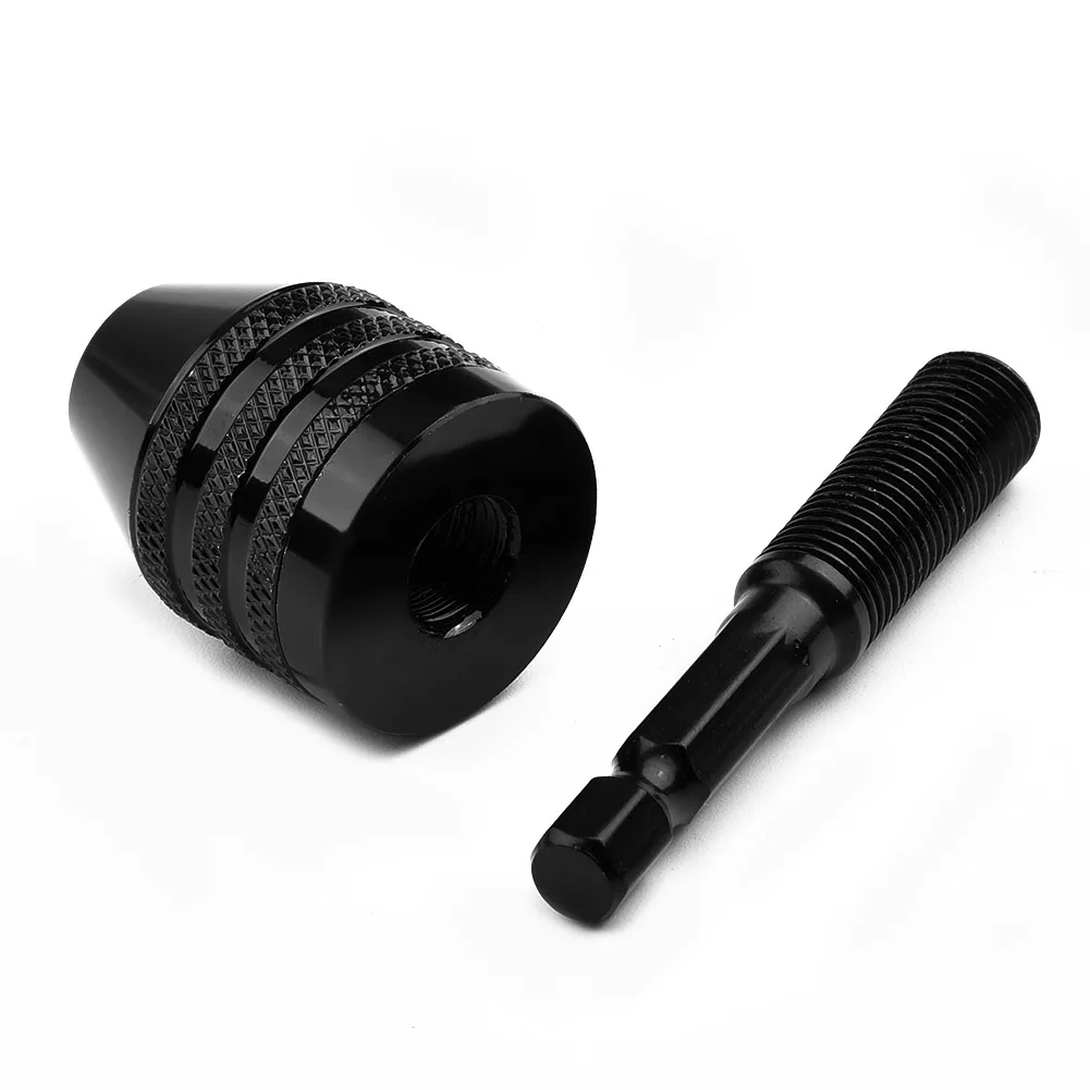 

Drill Chuck Keyless Screwdriver Impact Driver Adaptor Electric Mini Keyless Drill Chuck 0.3-8mm Self-Tighten Electric Drill Bits