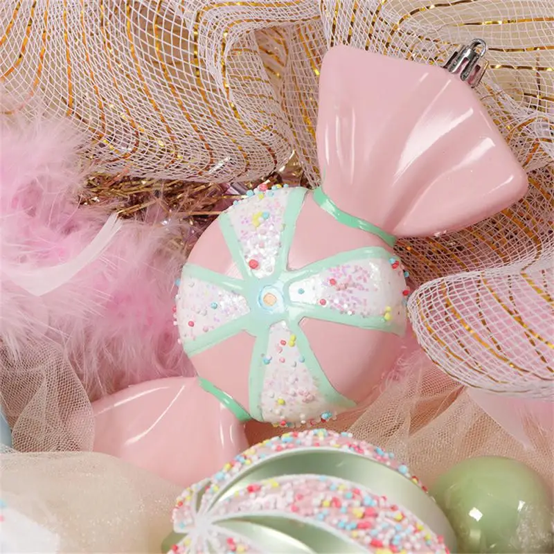 48 шт. рождественский шар украшение набор крафт-бумаги коробка Karon пончики розовые