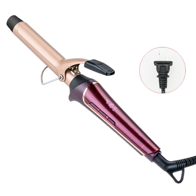 

Curling Iron Hair Curler with Ceramic Coating Barrel,Professional Curling Wand Instant Heat up to 450°F Drop Shipping