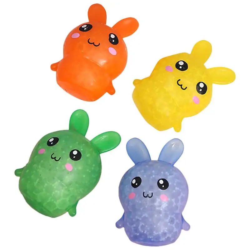 

Easter Bunny Stress Balls Toy For Kids Adults Anxiety Relief Rubber Balls With Water Beads Party Favor Gifts Stocking Stuffers