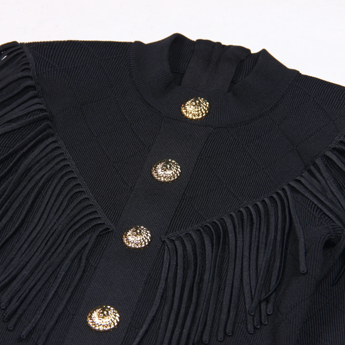 Женское трикотажное облегающее платье с длинным рукавом и V-образным вырезом