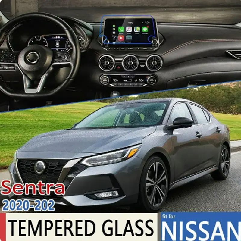 

Пленка для навигации автомобиля, ультратонкая Защитная пленка для сенсорного экрана, закаленное стекло для Nissan Sentra B18 MK4 2020 2021 2022