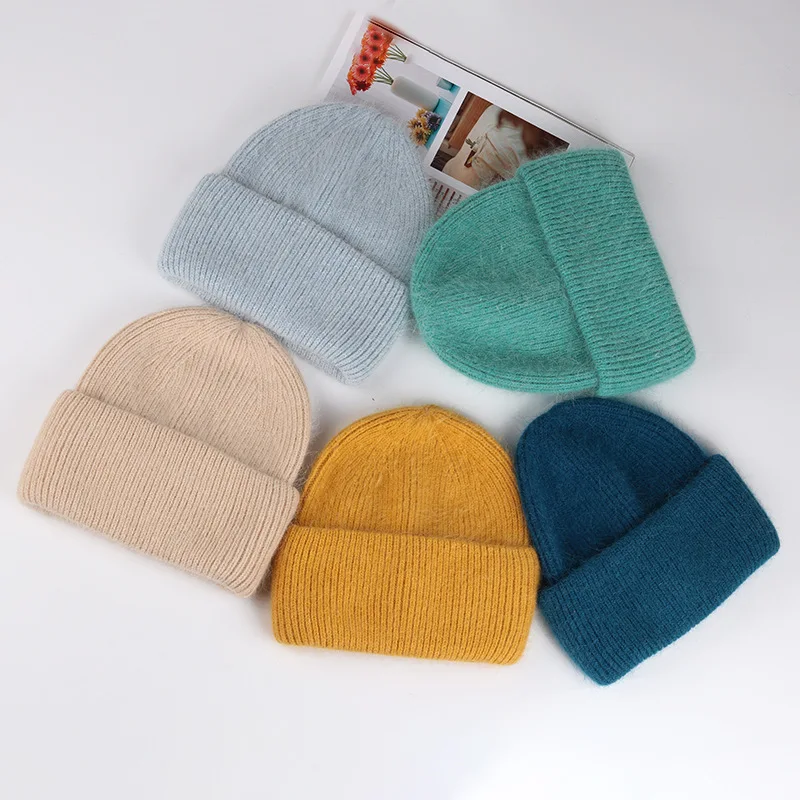 

Autumn Winter Warm Cornice Knit Winter Plush Thickened Warm Knitted Hat Pullover Hat Cycling Hat Ear Protection Hat