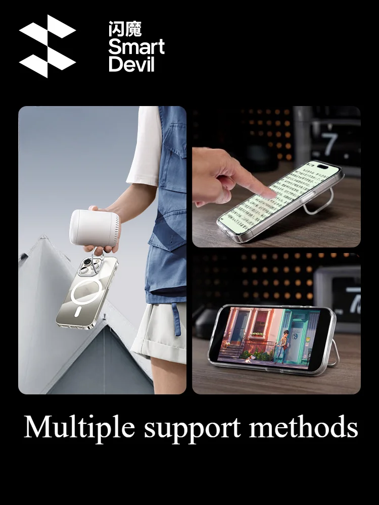 Чехол для телефона SmartDevil с держателем iPhone 15 Pro Max чехол-подставка объектива