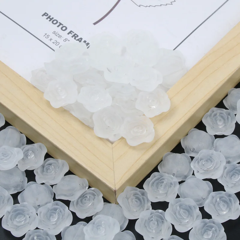 

Матовые акриловые бусины в форме цветка, незакрепленные бусины-разделители для изготовления ювелирных изделий «сделай сам», детские шпильки, браслета, ожерелья, аксессуары, 20 шт./лот