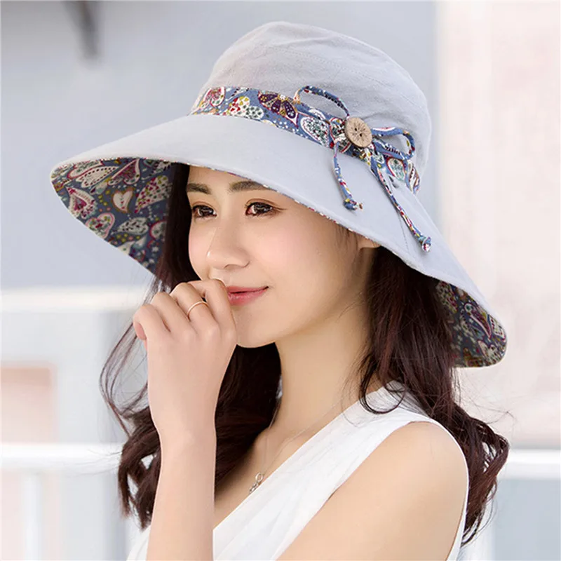 

Summer Outdoor Fashion Ladies Big Brimmed Hat Sunscreen Travel Mountaineering Sun Female Tide Anti-Ultraviolet Beach Cap
