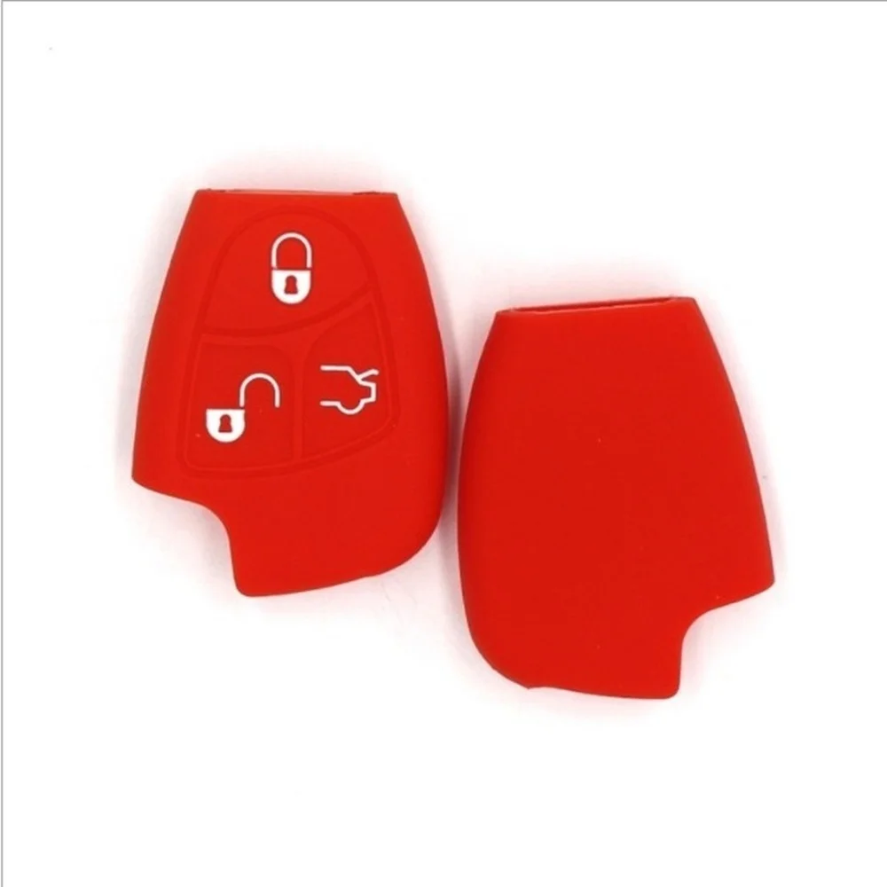 

Silicone Car Key Case Fob Cover Fit for Mercedes Benz CLS SL C E S CLASS Remote Smart Keyless Case Holder Auto Shell Accessories