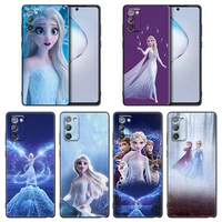 anime queen elsa frozen phone case for samsung a7 a52 a53 a71 a72 a73 a91 m22 m30s m31s m33 m62 m52 f23 f41 f42 5g 4g tpu case