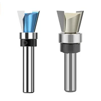 tungsten carbide steel dovetail router bits bearing dovetail groove tenon woodworking milling cutter 14 inch shank joint bits