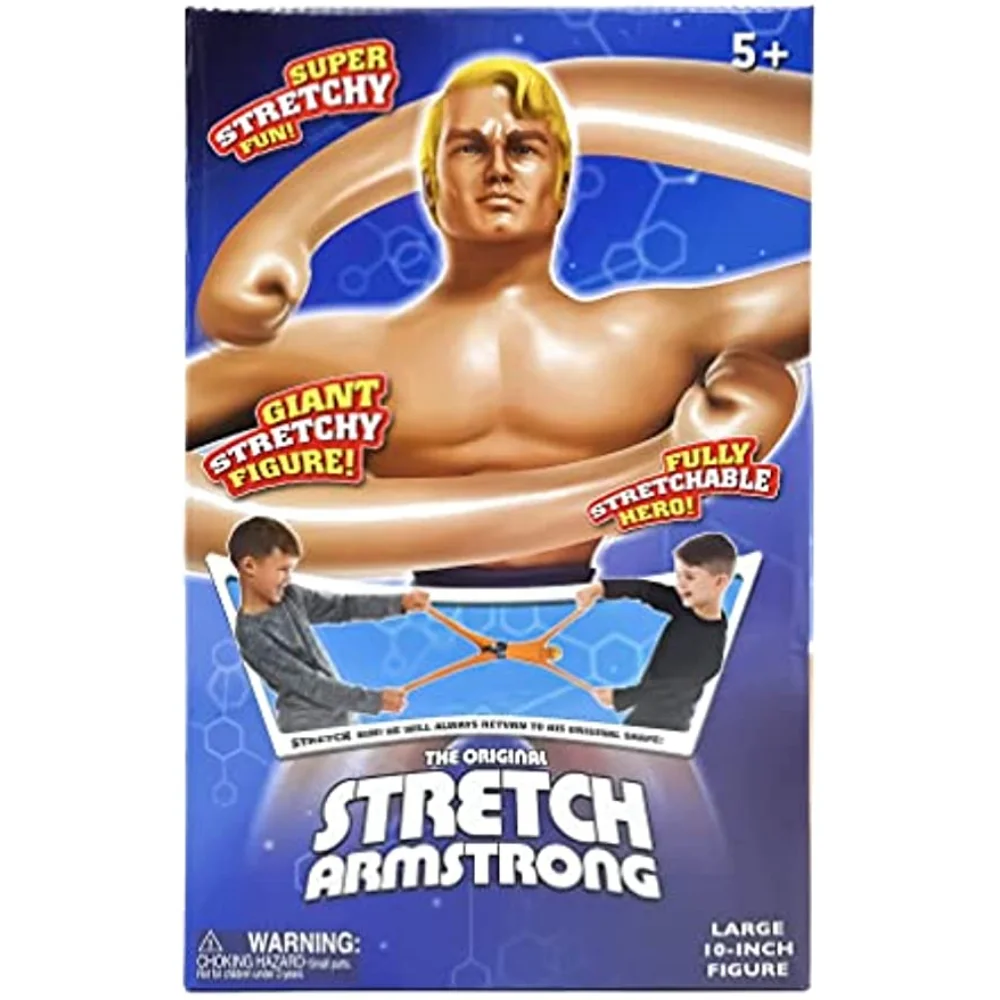 

STRETCH ARMSTRONG Figure - Large Original Stretch Action Figure - 10" Stretchy Toy 28cm height super suqeeze boy gift