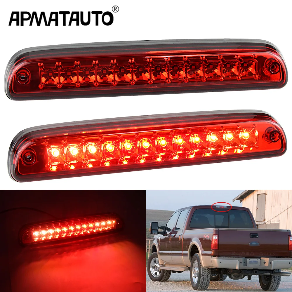 

LED Third 3rd Brake Light For 1999-2016 Ford F250 F350 Ranger Super Duty Cargo DRL Additional Rear High Mount Stop Lamp For Cars