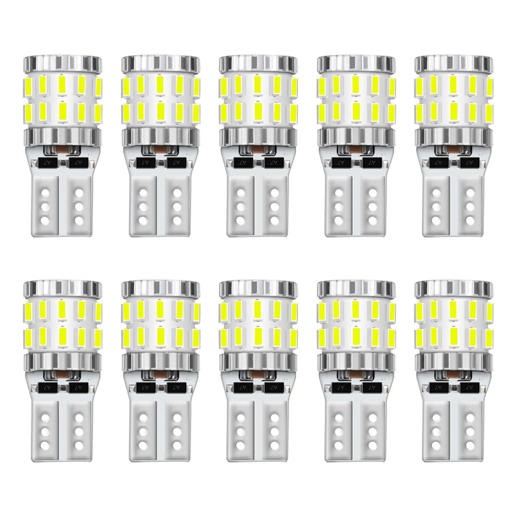 10X T10 W5W Светодиодные лампы Canbus 168 194 3014 SMD Автомобильный парковочный светильник