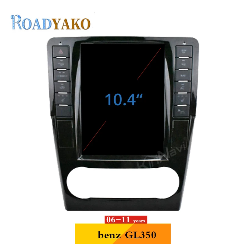 

Roadyako 10.4" Android 9.0 Car DVD Player For Mercedes Benz GL350 GL400 GL450 ML ML300 ML350 ML500 Auto Radio GPS Navigation