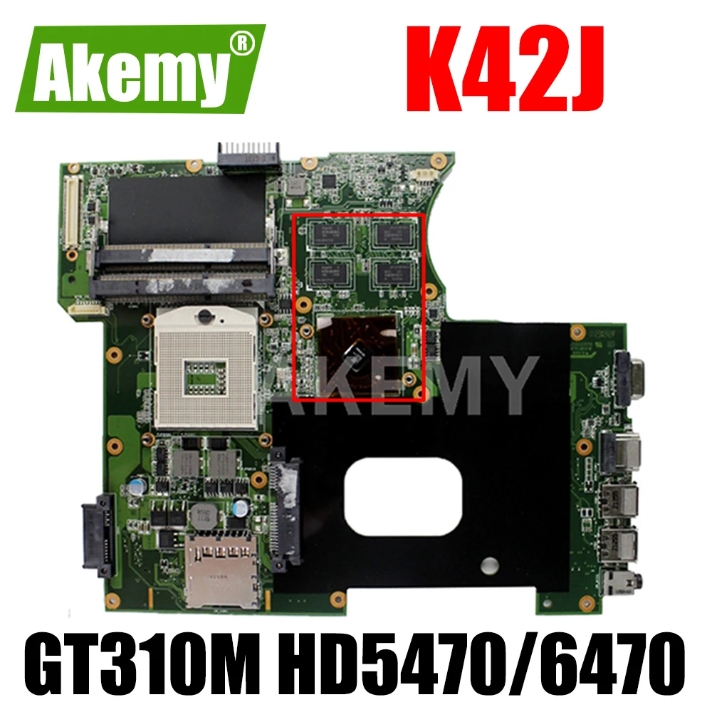 

Akemy K42JR REV4.1 материнская плата для Asus K42JZ K42JE k42JK X42J A42J A40J K42JY материнская плата для ноутбука HD6470/512M Поддержка i3 i5 i7 cpu
