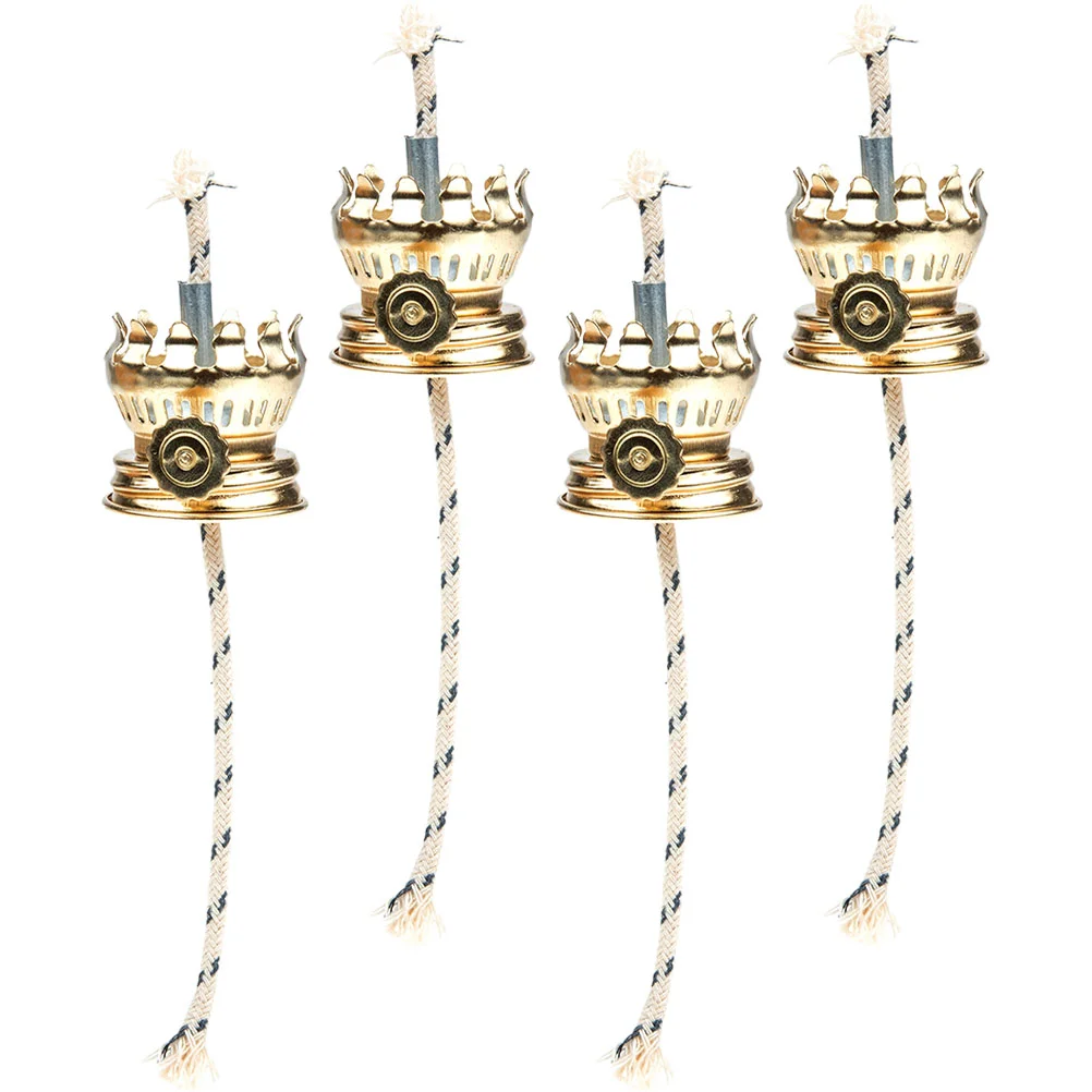 

Lamp Oil Wick Burner Kerosene Holder Replacement Wicks Lantern Parts Chimney Butter Burners Stand Metal Wicker Floating Tube