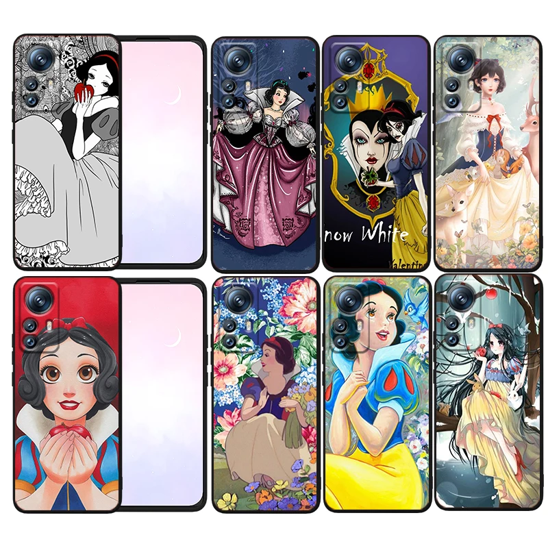 

Disney Snow White Princess Phone Case For Xiaomi Mi 12T 12S 12X 12 11 11T 11i 10T 10 9 Pro Lite Ultra 5G Funda Black Cover
