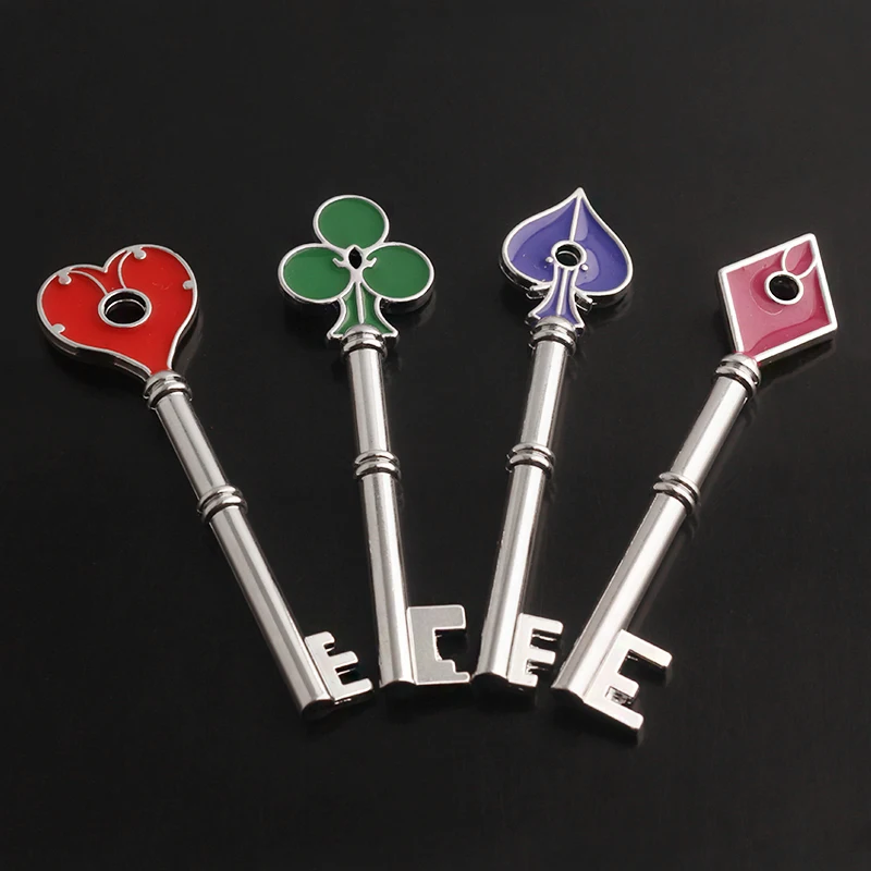 

Game Residents Evils Keychain Police Playing Cards Badge RPD Square Plum Pendants Keyring for Fans Cosplay Collect Jewelry