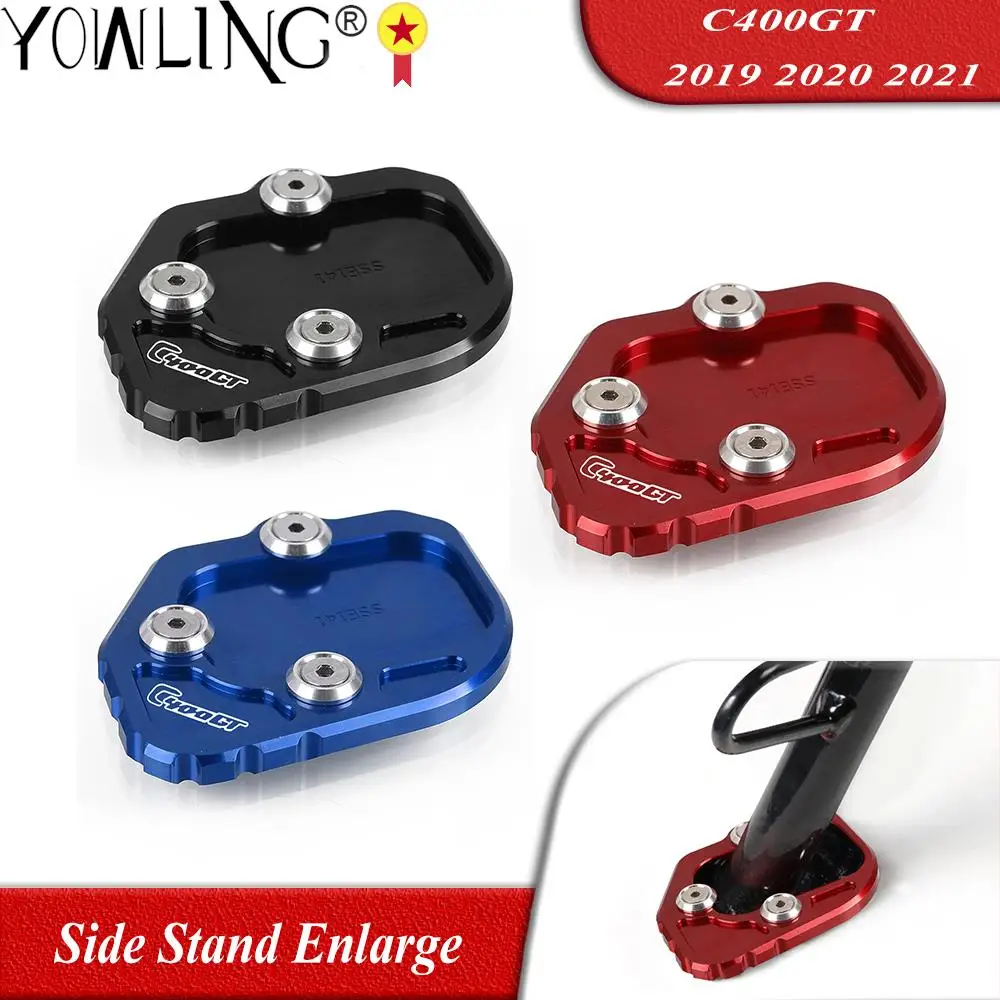 

Motorcycle Accessories Foot Side Stand Enlarge Kickstand Extension Pad Shelf For BMW C400GT C 400 GT 400GT 2018 2019 2020 2021