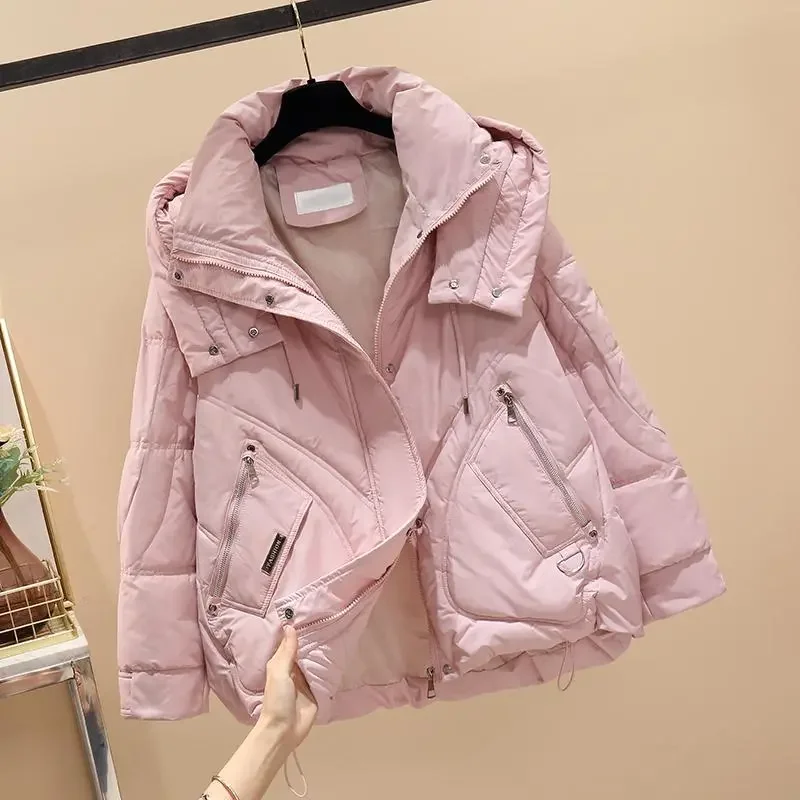 Новая модная куртка с капюшоном на подкладке женские зимние парки плотная теплая