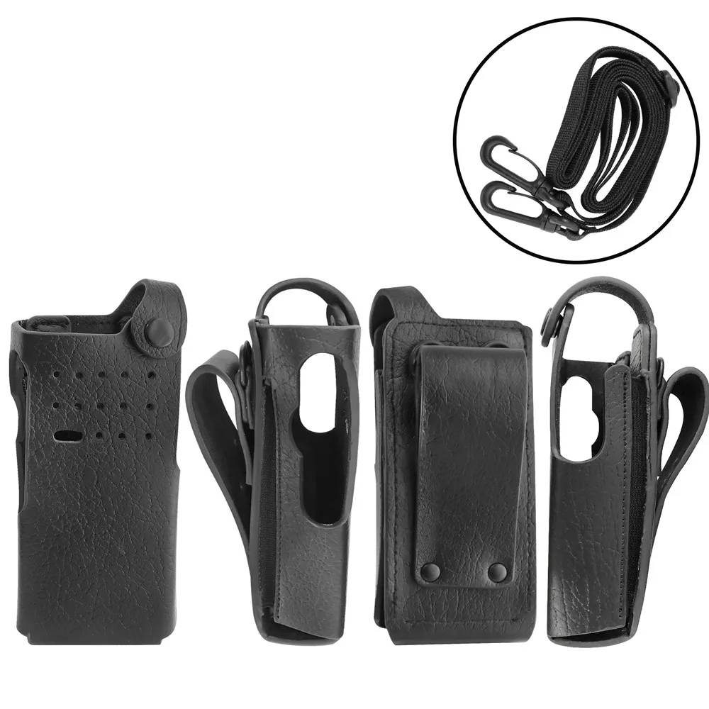 

VBLL PMLN5839 Walkie Talkie Hard Leather Carry Case for Motorola XPR7000 XPR7350 XPR7350e DGP8050 DP4400 DP4401 Portable Radio