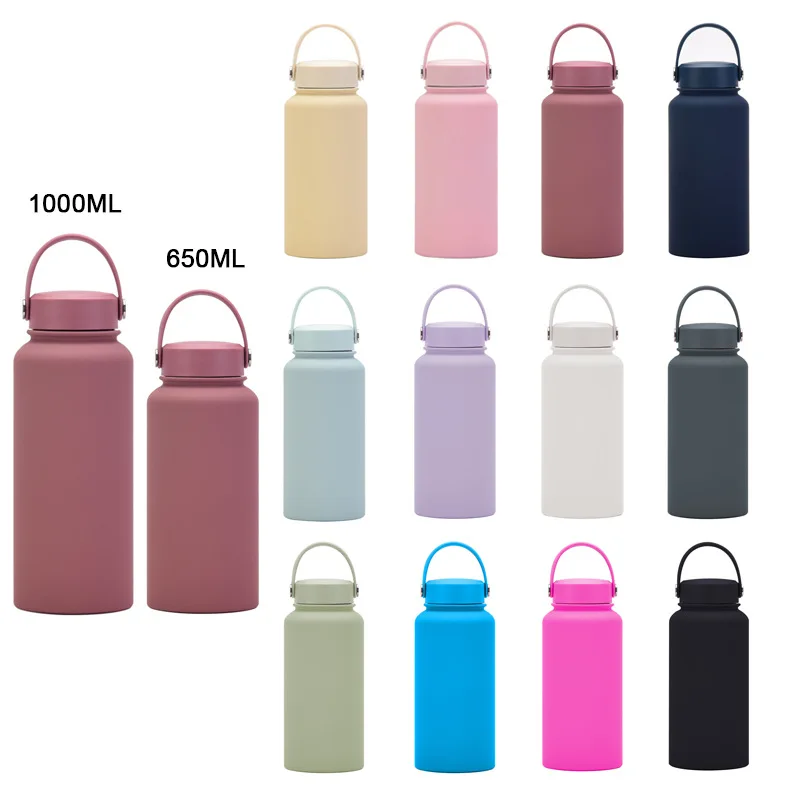 

650ML Thermos Cup, Vacuum Double Stainless Steel, Heat Preservation, Sealed Leak-proof, Portable Water Bottle, Regular Model