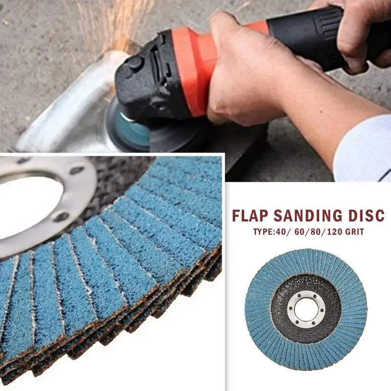 

Pcs Grinding Wheels Flap Discs 115mm 45 Angle Grinder Sanding Disc 406080120 Grit Grinding Wheels Blades For Angle Grinder