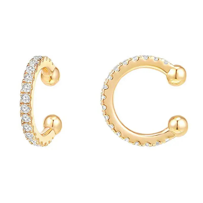 

European and American Fashion Women's 925 Silver Stud Earrings Asymmetric Music Symbol Full Diamond Earrings