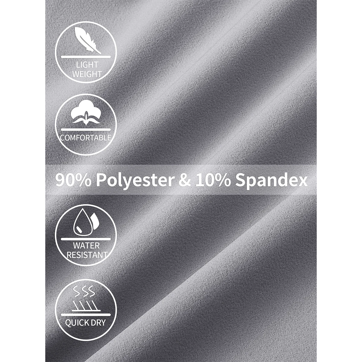 Женские быстросохнущие спортивные летние брюки MAGCOMSEN светло-серые/серые