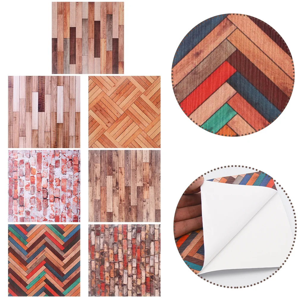 7 листов обои для кукольного домика масштаб 1 12 наклейки украшения дома