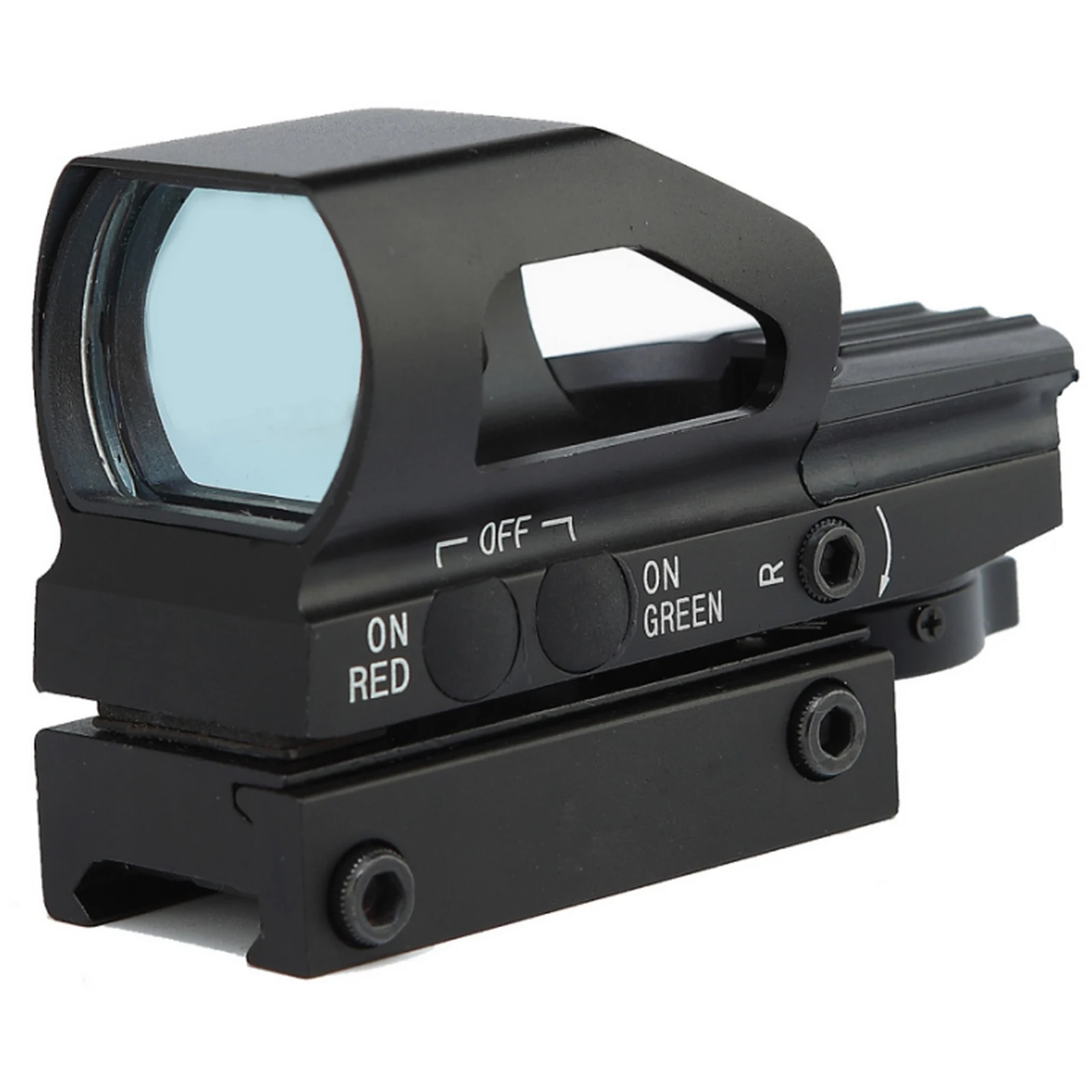 

1x22x33 Hunting Red Dot Sight Aim Optical Collimator Rifle Scope for Airsoft Pstol 4 Reticles with Upgraded On/Off Switch