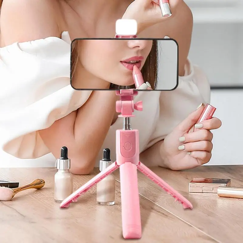 Портативная селфи-палка с синими зубьями