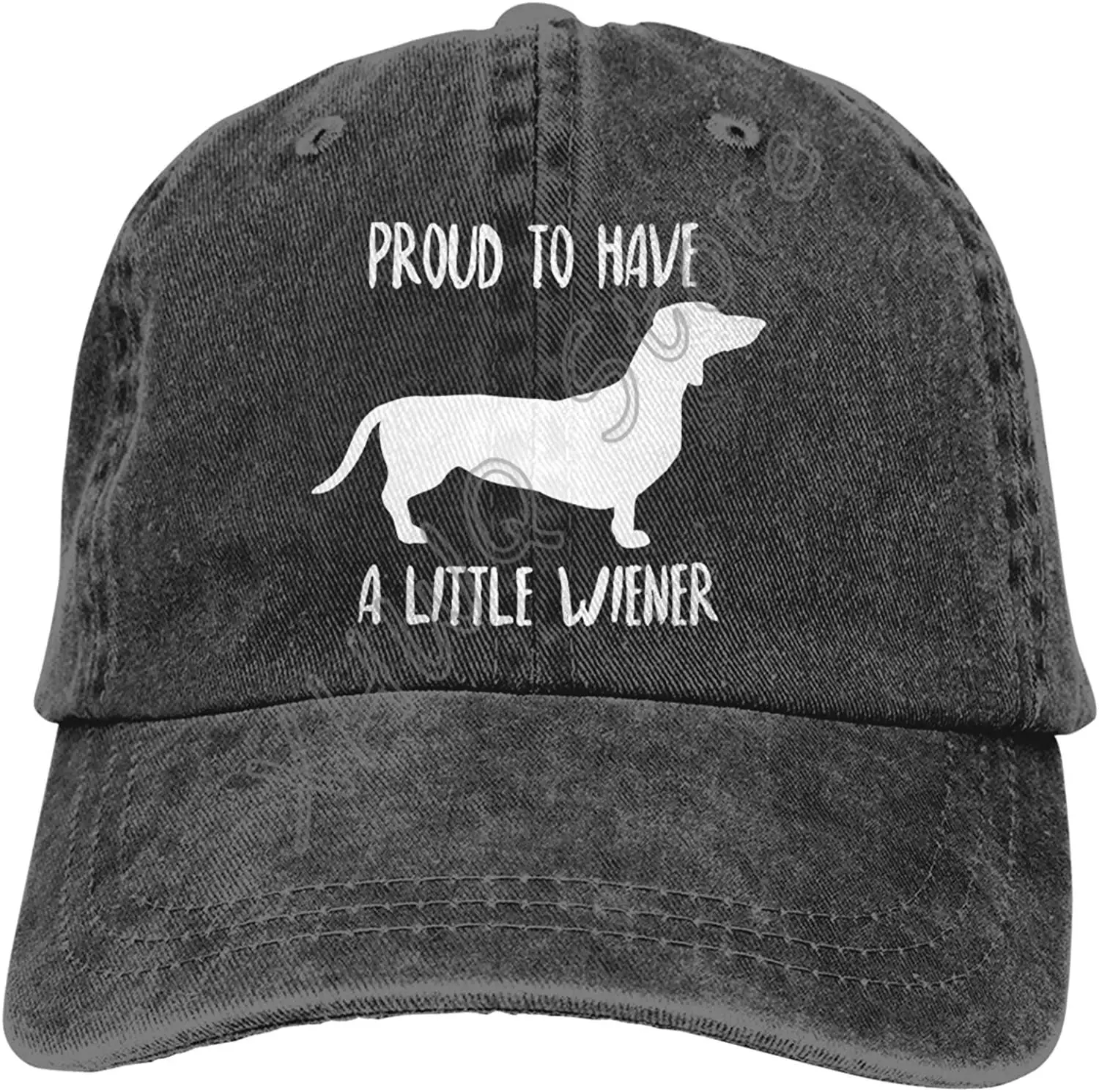 

Men's Dachshund Dog Printing Vintage Washed Hat Adjustable Baseball Cap