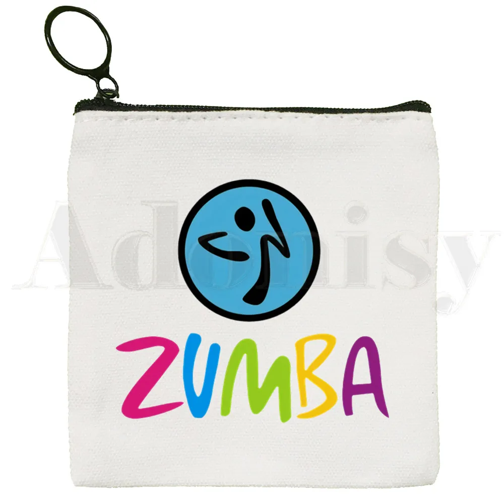 Love Zumba Dance Hip Hop Harajuk Graphic Fashion Coin Purse Storage Small Bag Card Bag Key Bag Coin Clutch Bag Zipper Key Bag