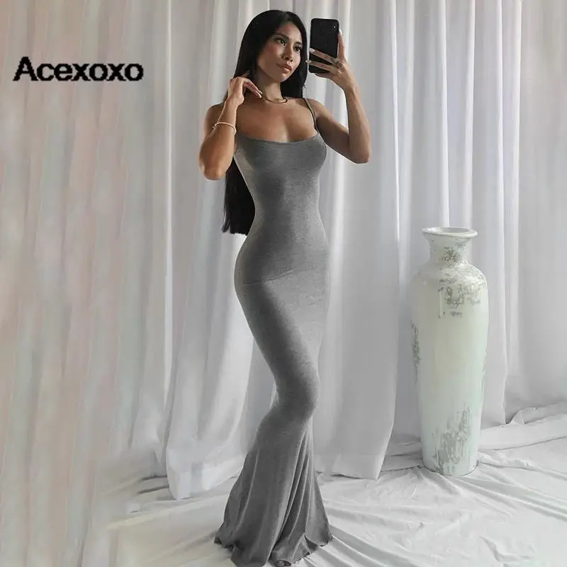 

Kardashian skims Casual sleeveless high-waisted slim-fit halter dress