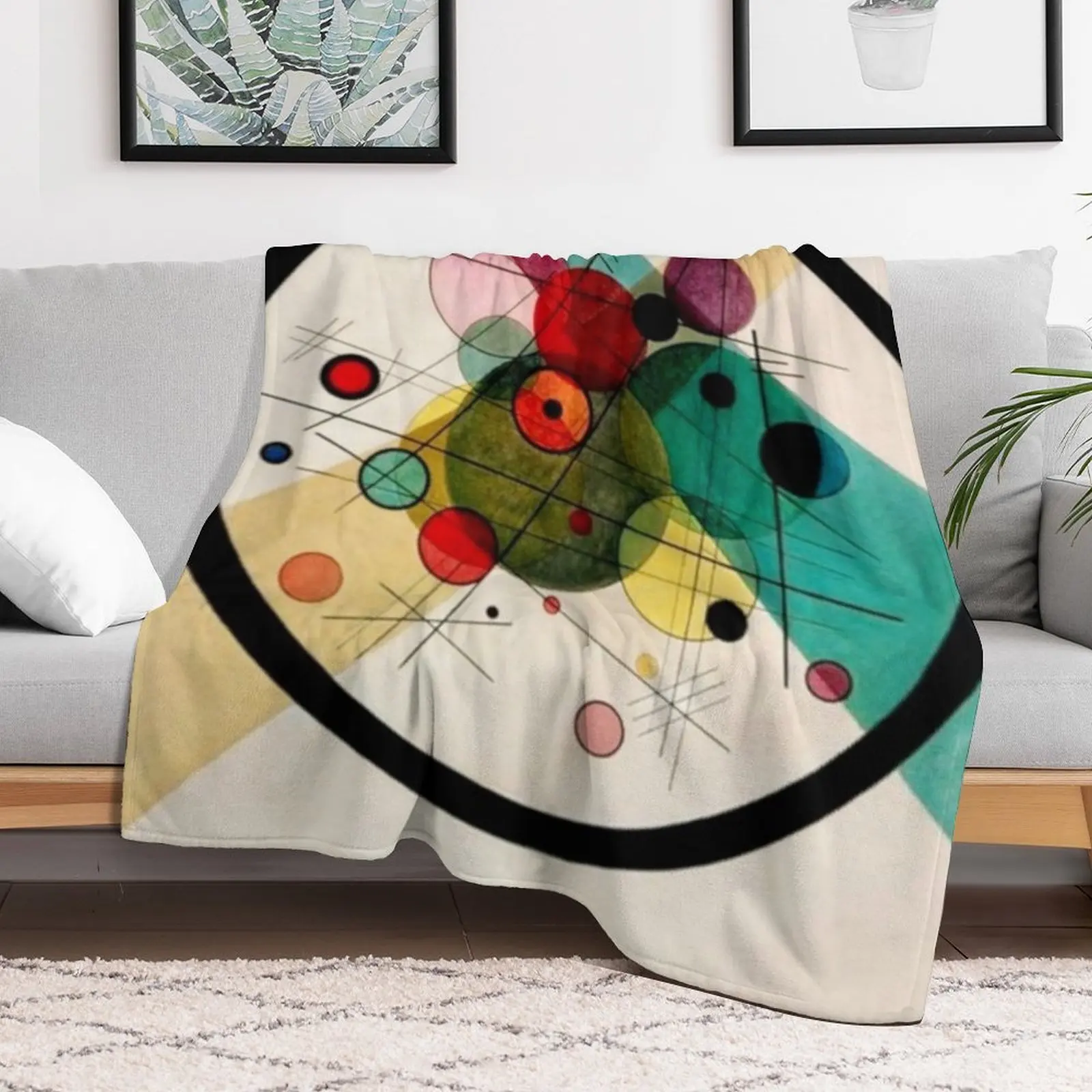 Vassily Kandinsky-круги в круге | Картина-одеяло стиле абстрактного искусства