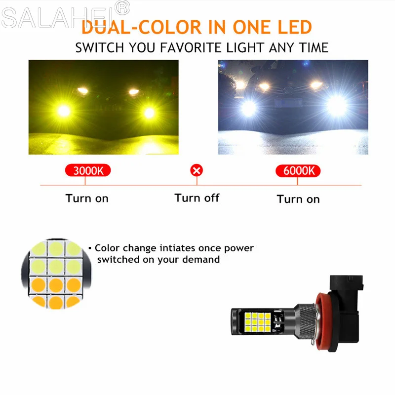 2 шт. Автомобильные противотуманные лампы H3 H7 H11 9006 881 12 В