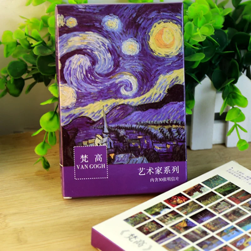 

Free Shipping 30 Pcs Creative Postcards Set Greeting Card Invitation Card Blessing Message Card Label Card For Christmas Party