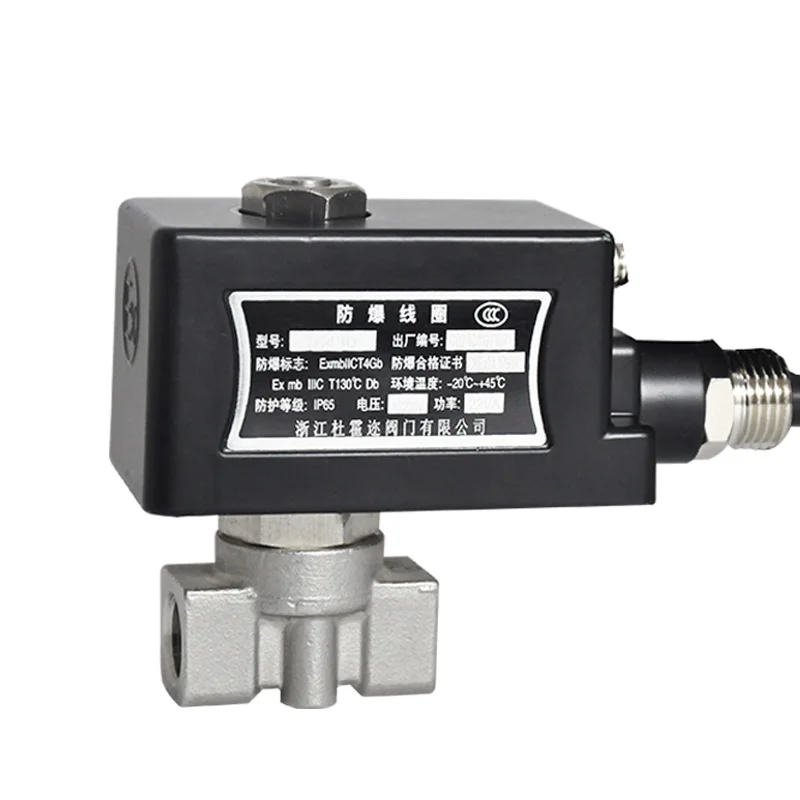 Darhor 1 дюйм нормально закрытый прямоугольный SS304 SS316 взрывозащищенный