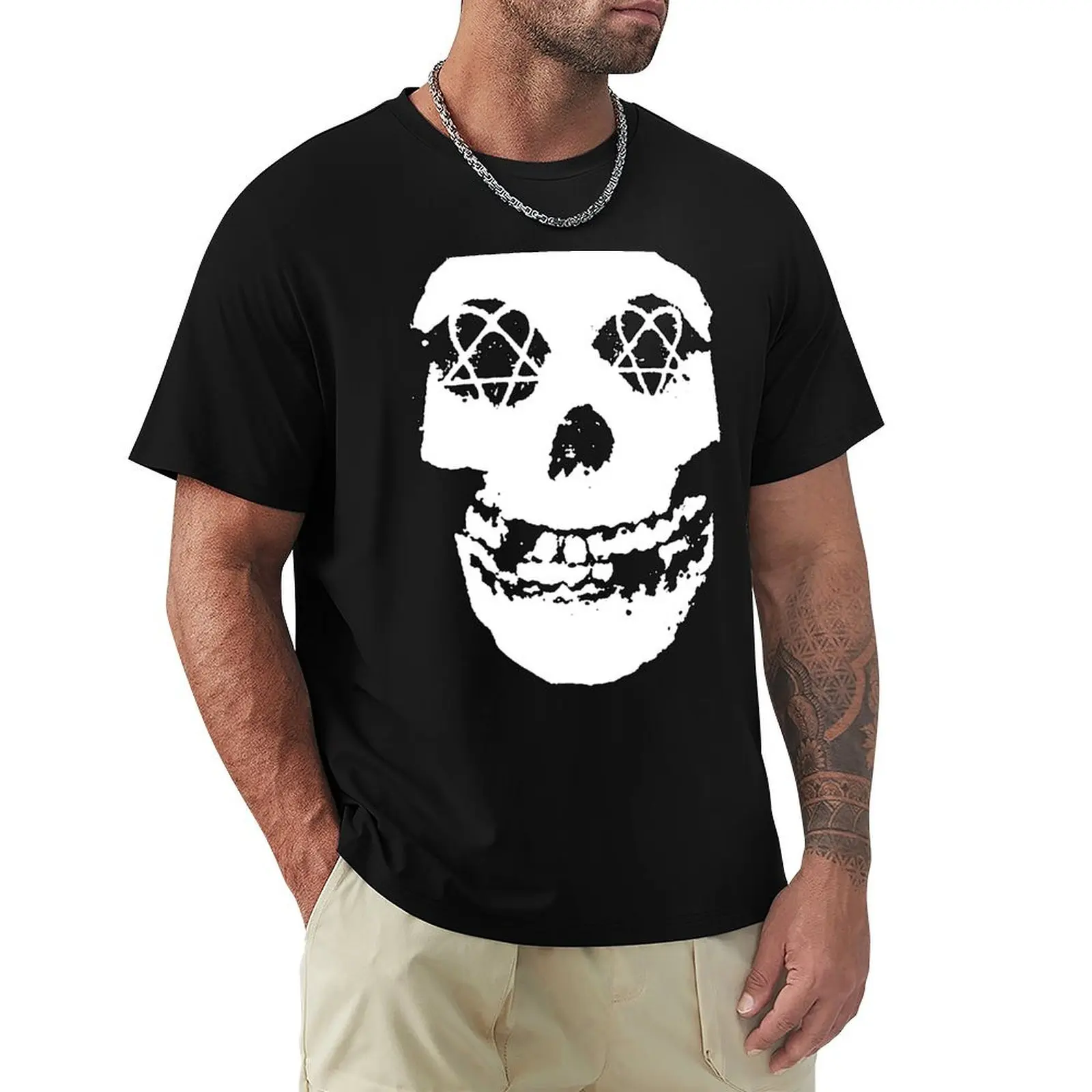 Футболка Heartagram Eyes Misfits с черепом аниме-фигурки персонализированные мужские