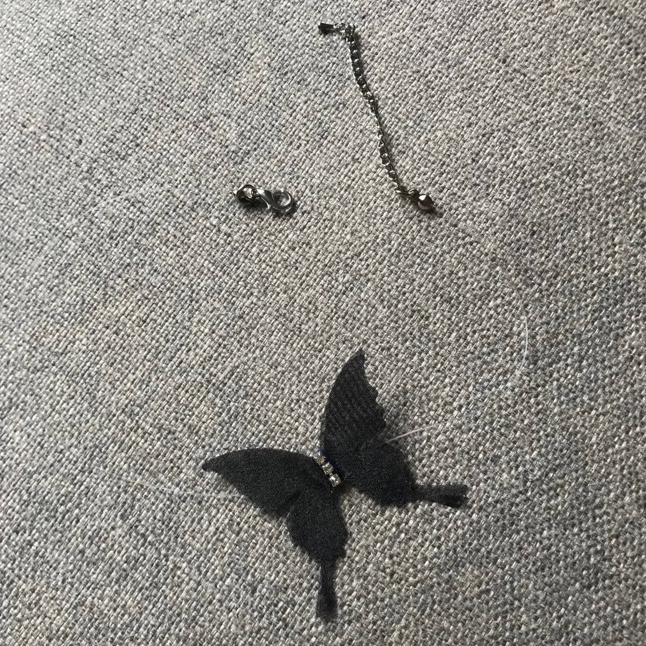 Японский и корейский ожерелье-чокер с черной бабочкой инкрустированным Цирконом