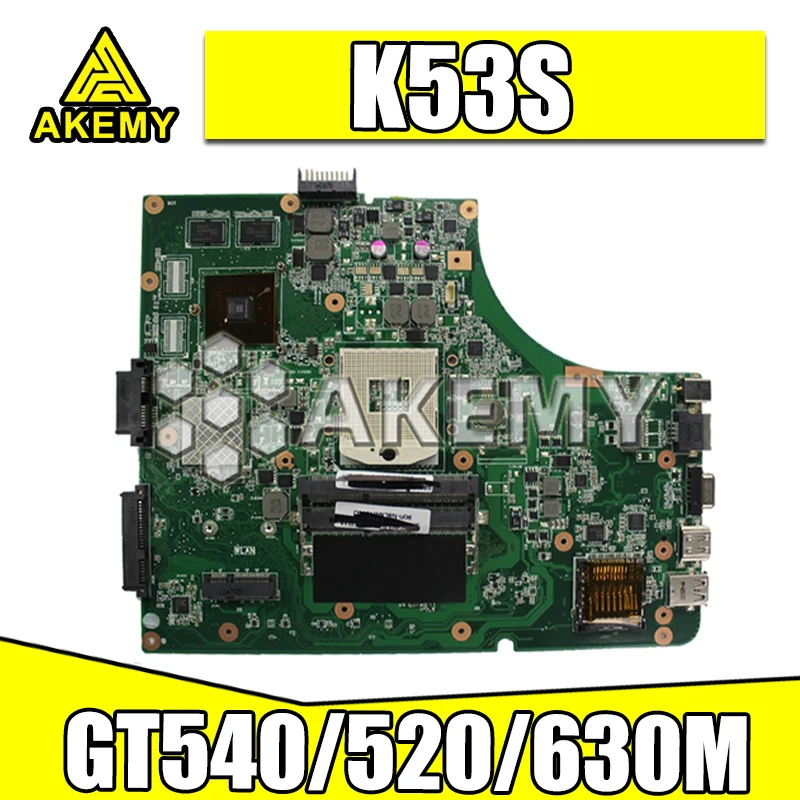 

Материнская плата K53SV для ноутбука Asus K53SV K53SJ K53SM K53SC K53S X53S A53S, материнская плата GT540M GT520M GT630M